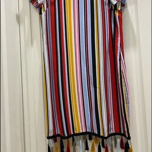 Cool Colorful Fringes Dress Aydan